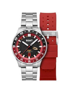 NWT Rgmt Globemaster Automatic Black Dial Men's Watch